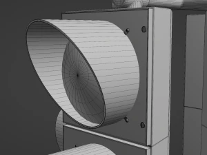 Semaforo a 4 direzioni 2 Modello 3D