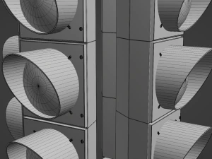 Semaforo a 4 direzioni 2 Modello 3D
