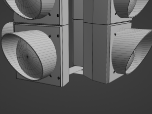 4-Way Traffic Light 2 Modelo 3D