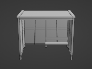 Bus Stop Shelter 1 Model 3D