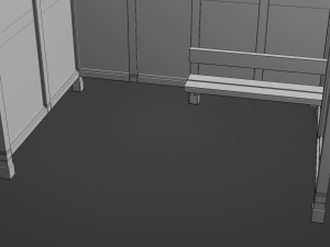 Bus Stop Shelter 1 Model 3D