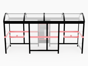 Bus Stop Shelter 2 3D Model