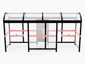 Bus Stop Shelter 2 3D Model