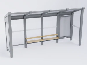 Bus Stop Shelter 3 3D Model