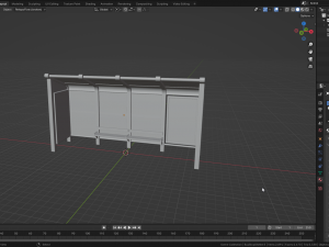 Bus Stop Shelter 3 3D 模型