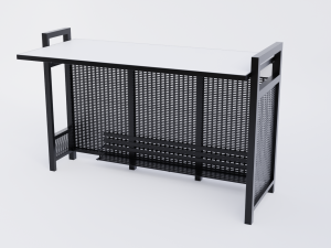 Bus Stop Shelter 4 Modelo 3D