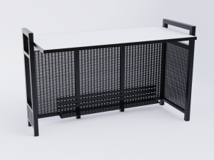 Bus Stop Shelter 4 Modelo 3D