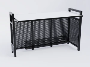 Bus Stop Shelter 4 3D Model