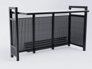 Bus Stop Shelter 4 3D Model