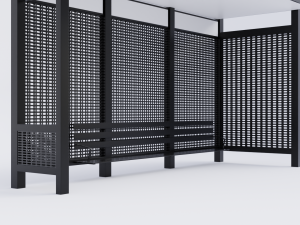 Bus Stop Shelter 4 Modelo 3D