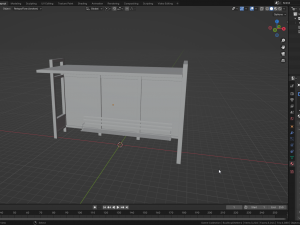 Bus Stop Shelter 4 Modelo 3D