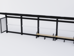 Bus Stop Shelter 5 Modelo 3D