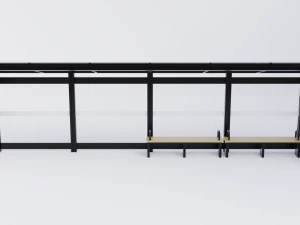 Bus Stop Shelter 5 3D Model