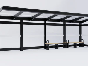 Bus Stop Shelter 5 3D Model