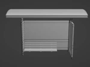 Abrigo de parada de &ocirc;nibus 6 Modelo 3D