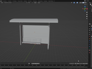 Bus Stop Shelter 6 3D Модель