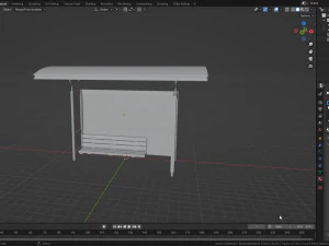 Abrigo de parada de &ocirc;nibus 6 Modelo 3D
