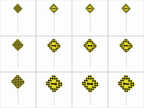 Road Sign Collection 3D 模型