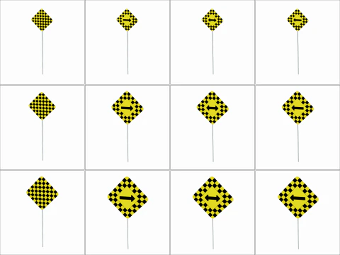 Road Sign Collection 3D Model
