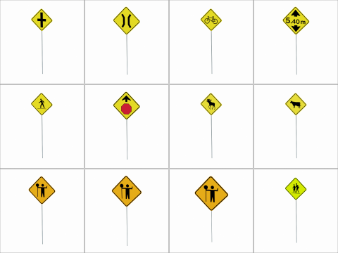Road Sign Collection 3D 模型