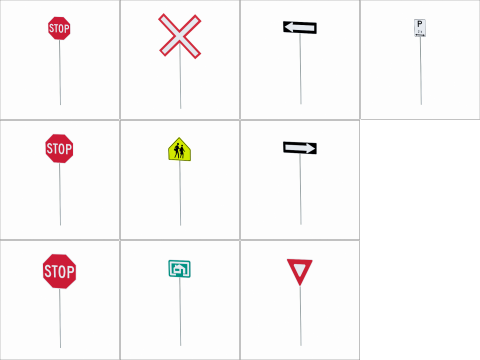 Road Sign Collection 3D 模型
