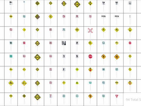 Road Sign Collection 3D 模型