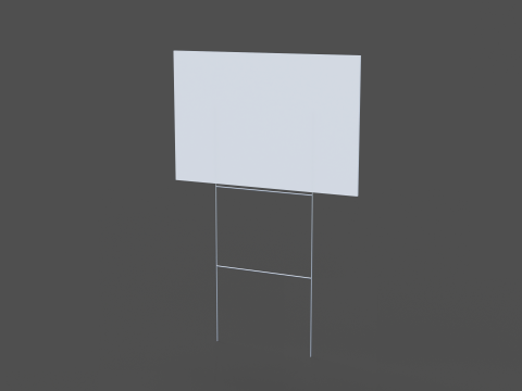 Customizable Advertising Signage Collection 3D Model