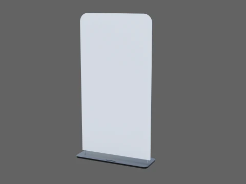 Customizable Advertising Signage Collection 3D Model