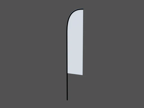 Customizable Advertising Signage Collection 3D Model