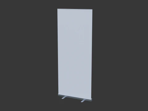 Customizable Advertising Signage Collection 3D Model