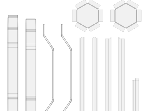 Customizable Advertising Signage Collection 3D Model