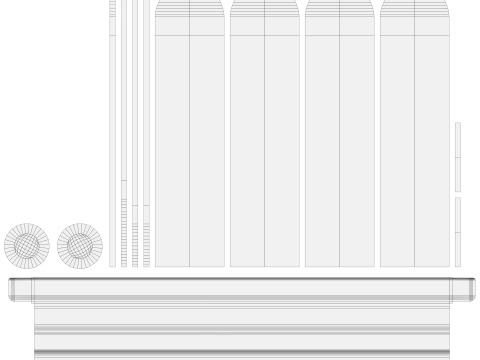 Customizable Advertising Signage Collection 3D Model