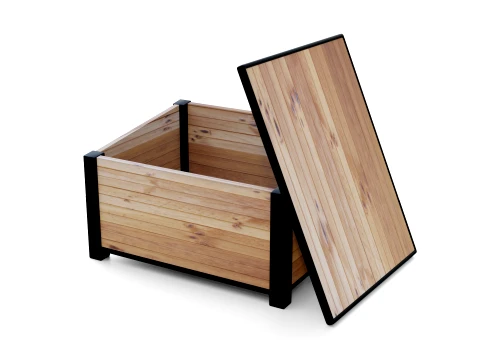 Outdoor Wooden Storage Box 3D Model