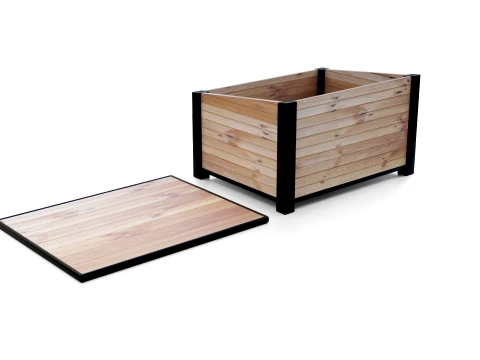 Outdoor Wooden Storage Box 3D Model