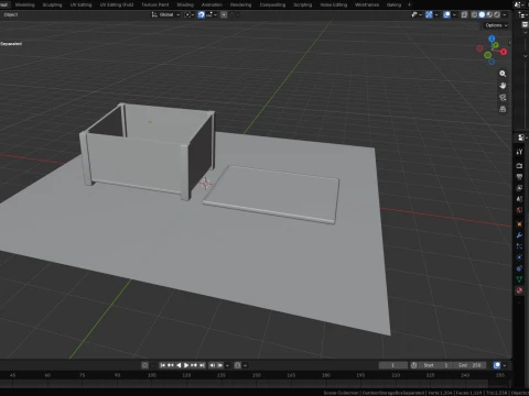 Outdoor Wooden Storage Box 3D Model
