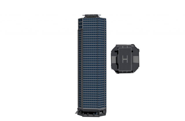 office building 3D Model .c4d .max .obj .3ds .fbx .stl .blend 