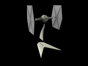 tie-fighter for 3d printing Modelo de impresión 3D