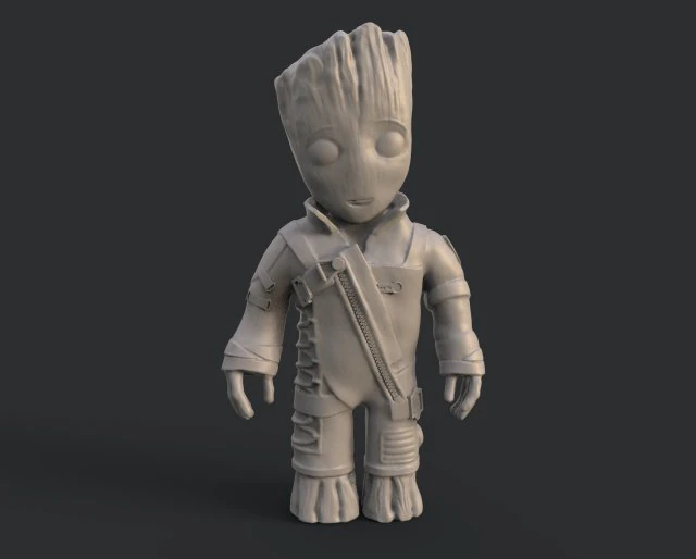 groot baby 3d print model 3D Print Model .c4d .max .obj .3ds .fbx .stl .blend