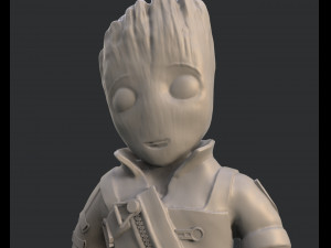 groot baby 3d print model Model do druku 3D