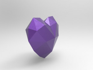 low poly heart 3d print Modèles 3D en vedette