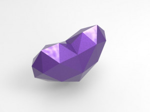 low poly heart 3d print Modèles 3D en vedette