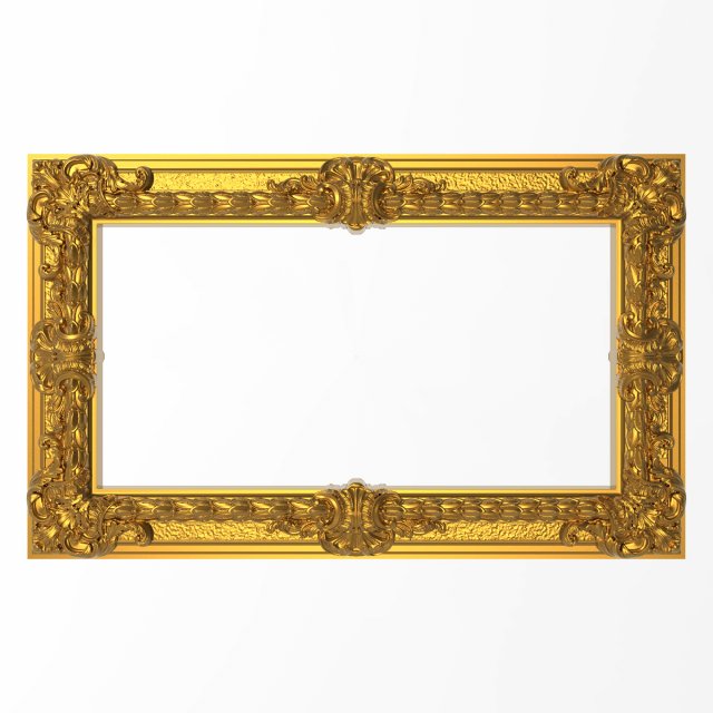 carved picture frame Modèle 3D .c4d .max .obj .3ds .fbx .stl .blend 