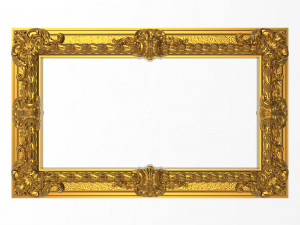 carved picture frame 3D 모델