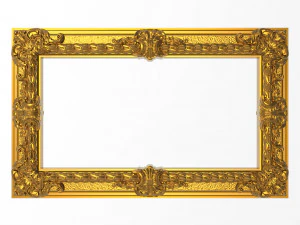 carved picture frame 3D Model