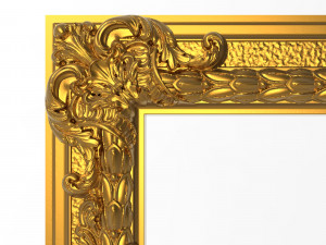 carved picture frame Modèle 3D