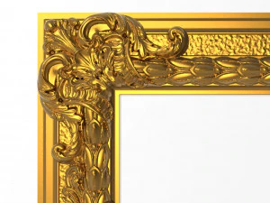 carved picture frame 3D Model
