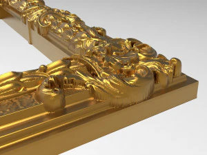 carved picture frame 3D Model
