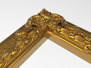 carved picture frame Modèle 3D