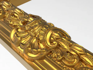 carved picture frame 3D Model