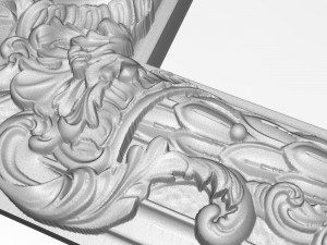 carved picture frame Modèle 3D